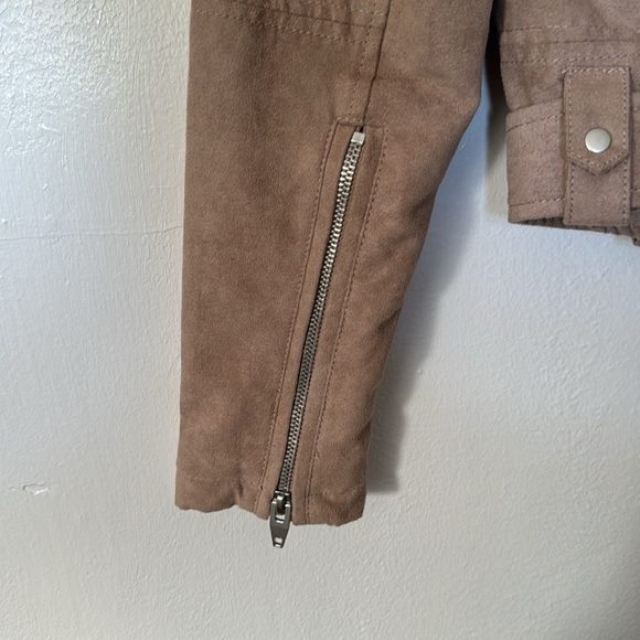Faux suede moto jacket - Picture 7 of 10